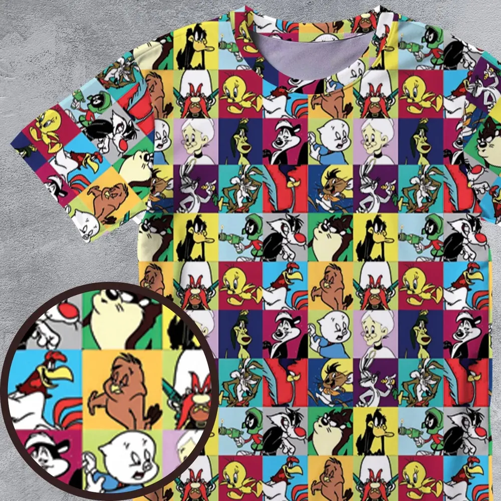 Saturday Morning Nostalgia All-Over Print Unisex T-Shirt - 4