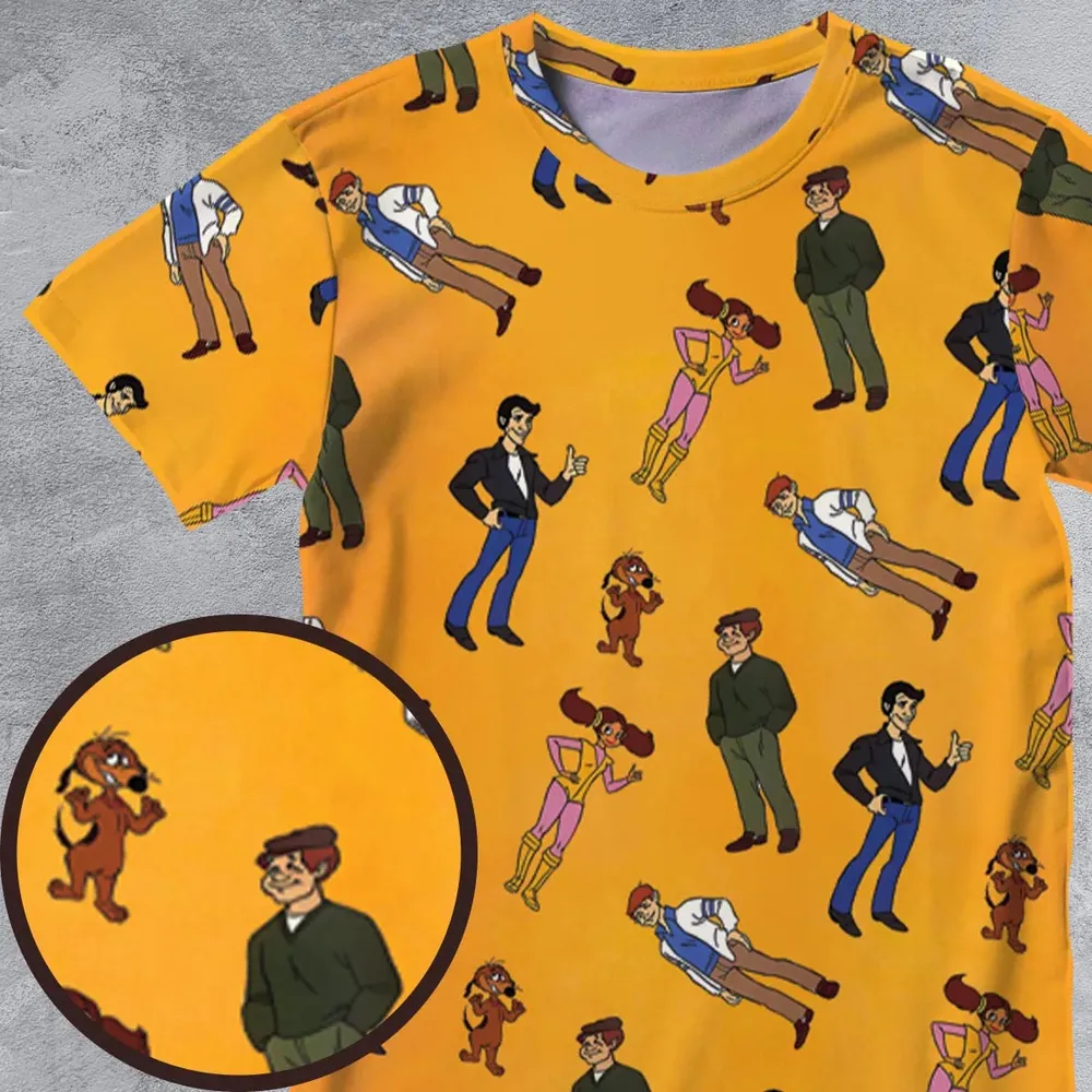 The Fonz and the Happy Days Gang All-Over Print Unisex T-Shirt - 4