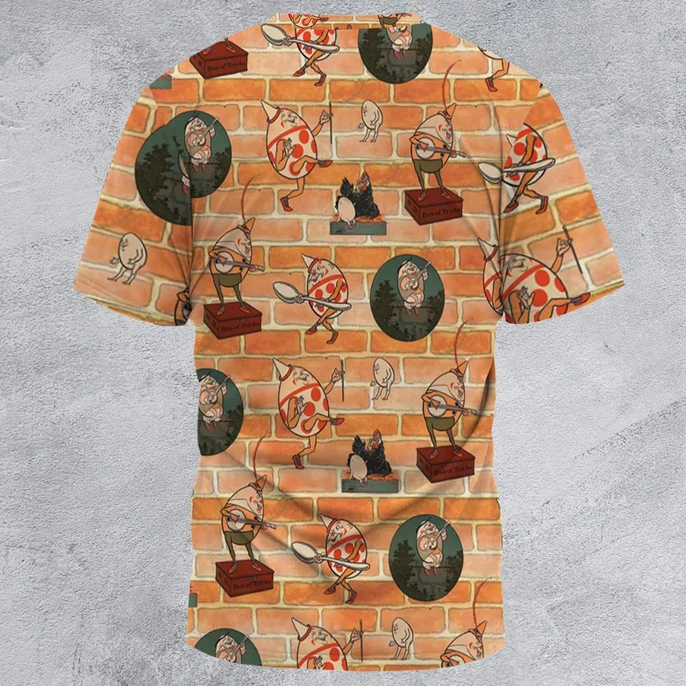 Retro Humpty Dumpty All-Over Print Unisex T-Shirt - 2