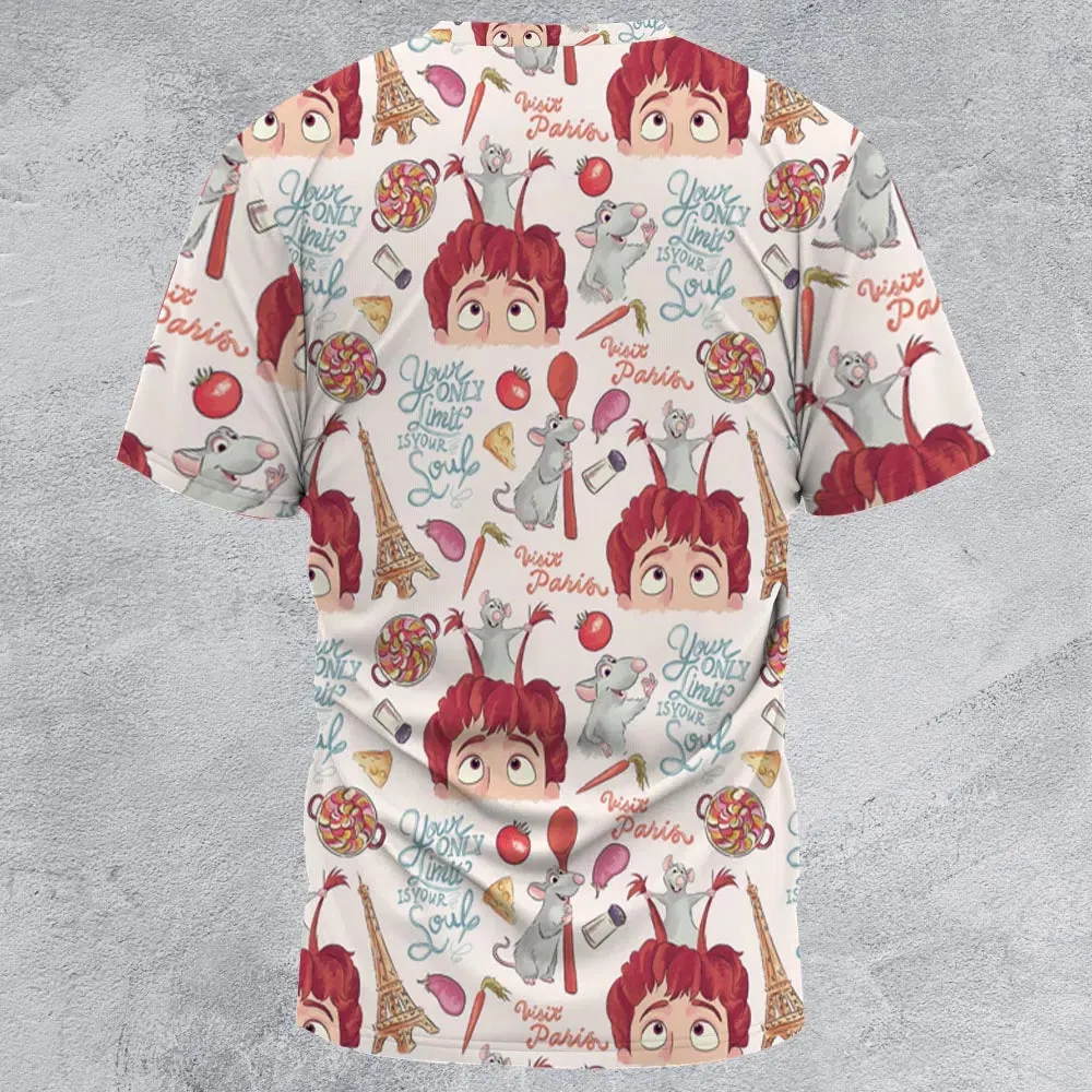 Cute Controller Ratatouille All-Over Print Unisex T-Shirt - 2
