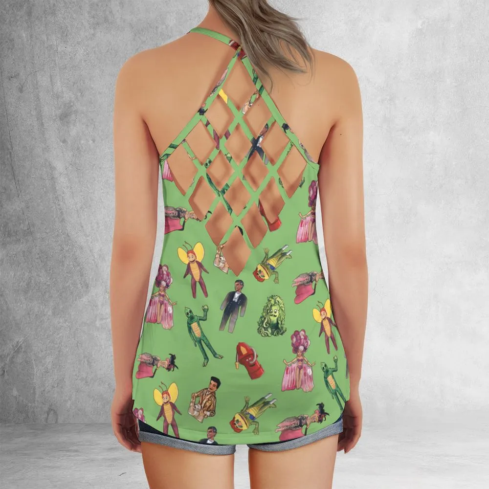 Criss Cross Tank Top - CX9GU9RU -  - 3