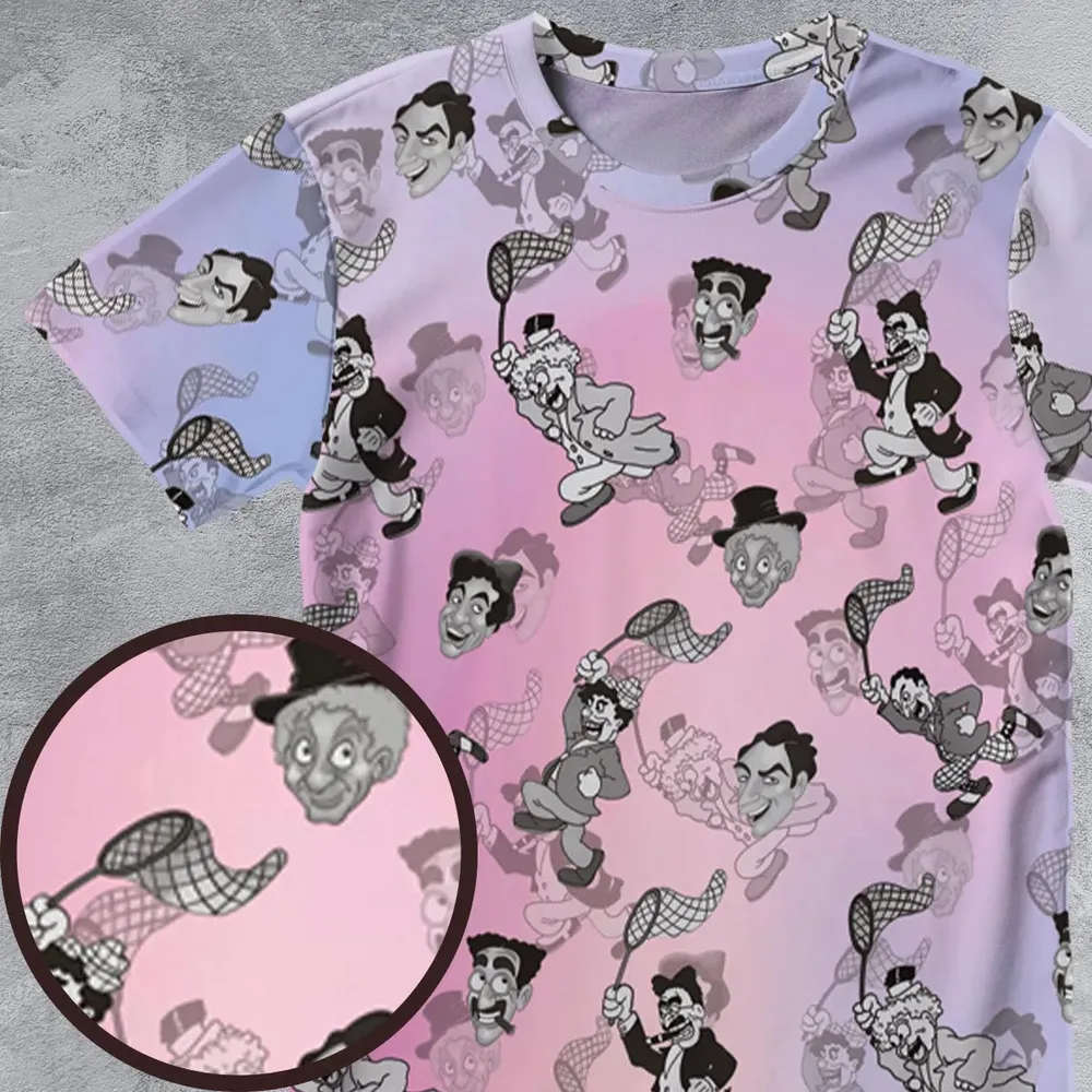 The Animated Marx Brothers Characters All-Over Print Unisex T-Shirt - 4