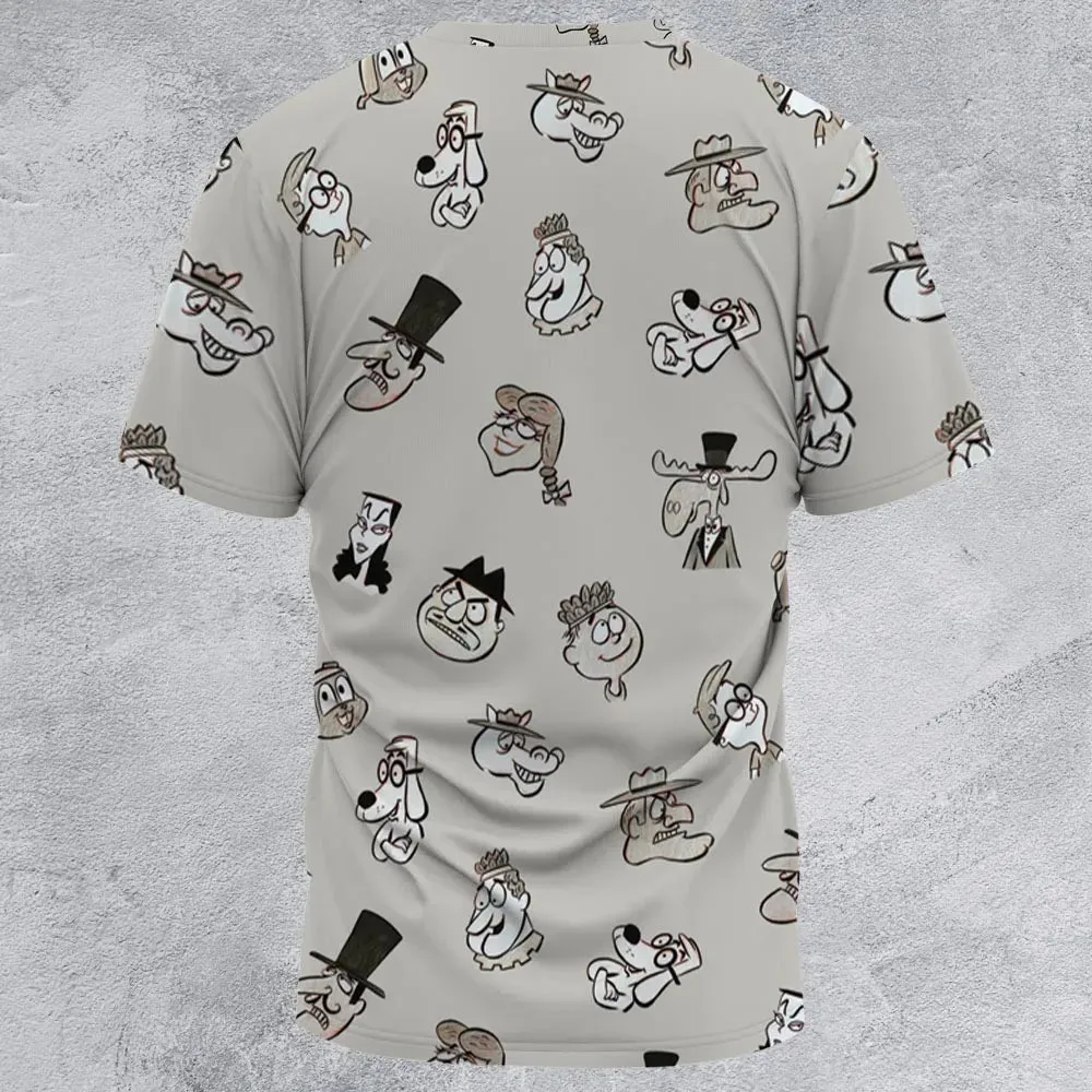 Jay Ward Tribute All-Over Print Unisex T-Shirt - 2