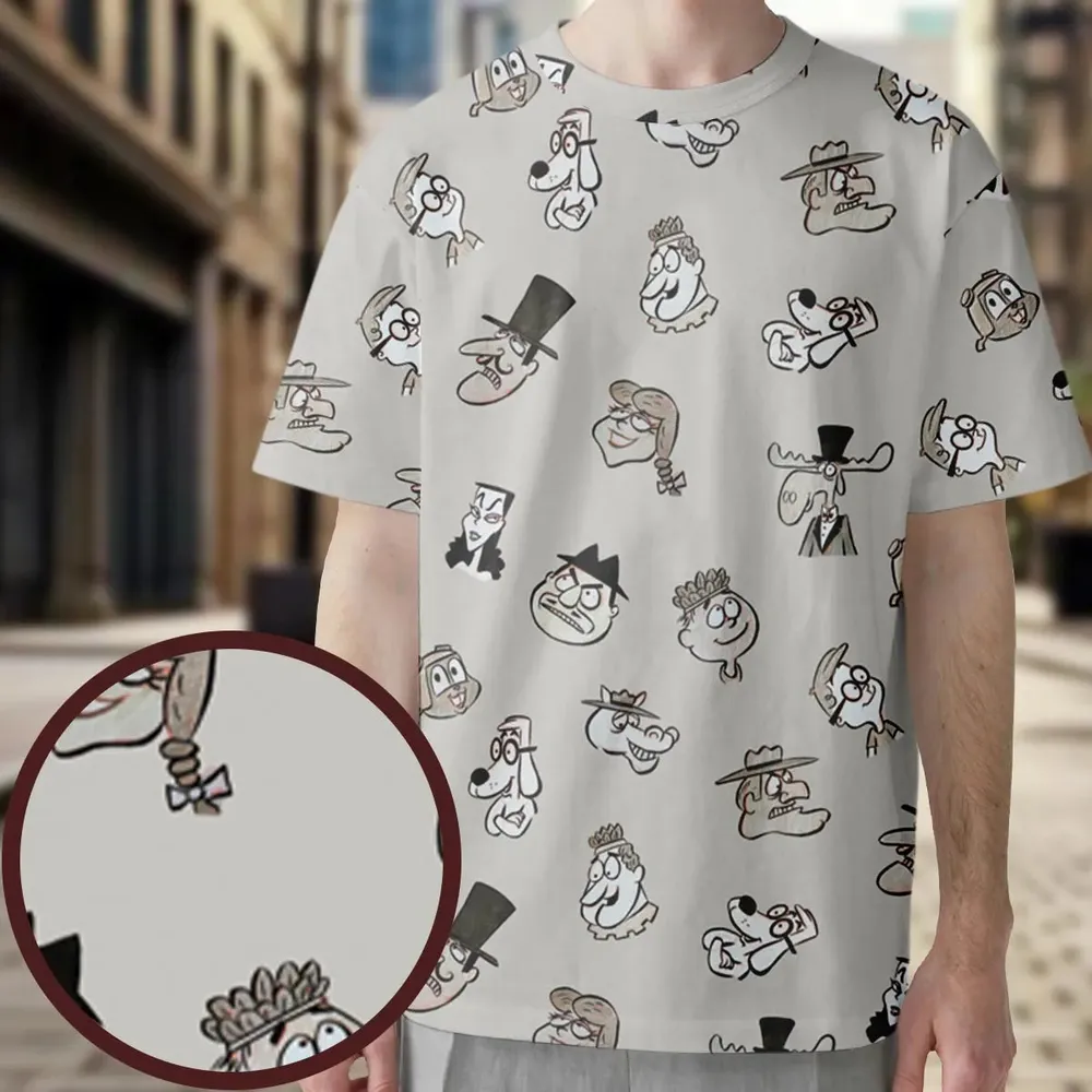 Jay Ward Tribute All-Over Print Unisex T-Shirt - 3