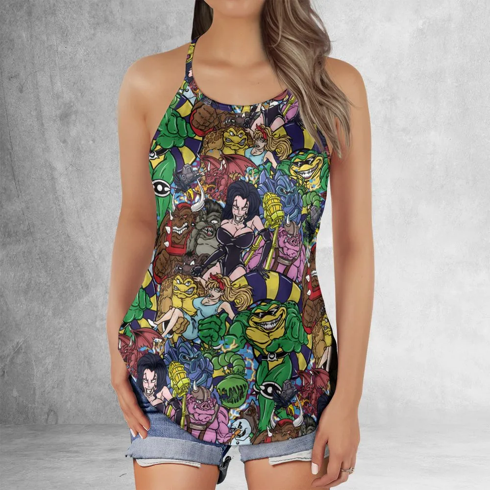 Criss Cross Tank Top - JY92U53A -  - 2