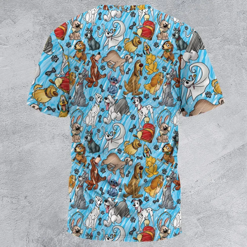 Animation Dogs All-Over Print Unisex T-Shirt - 2