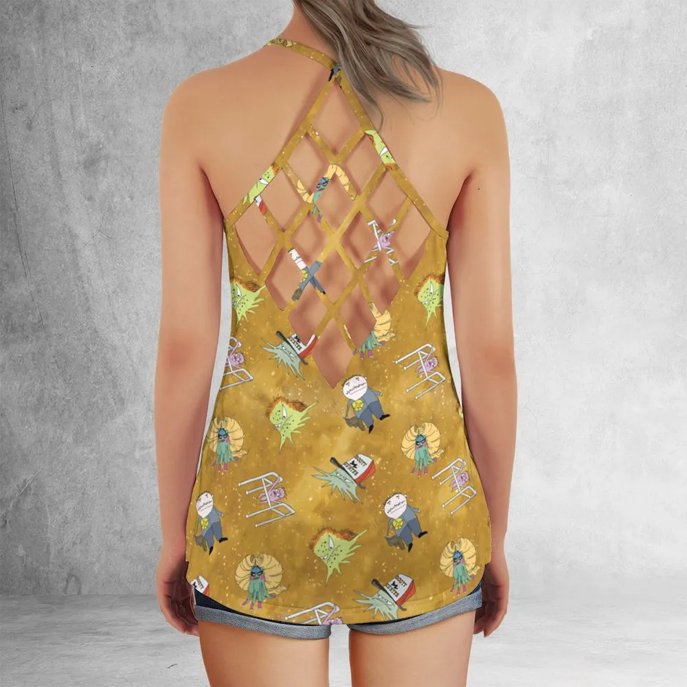 Criss Cross Tank Top - VA8QEQWS -  - 3