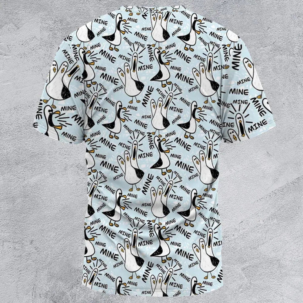Mine Mine Mine Seagulls All-Over Print Unisex T-Shirt - 2