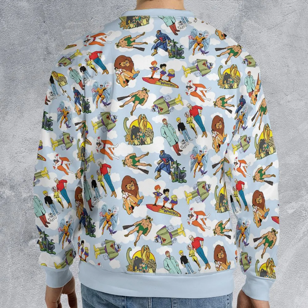 All-over Print Sweatshirt - PQHA2HS4 -  - 2