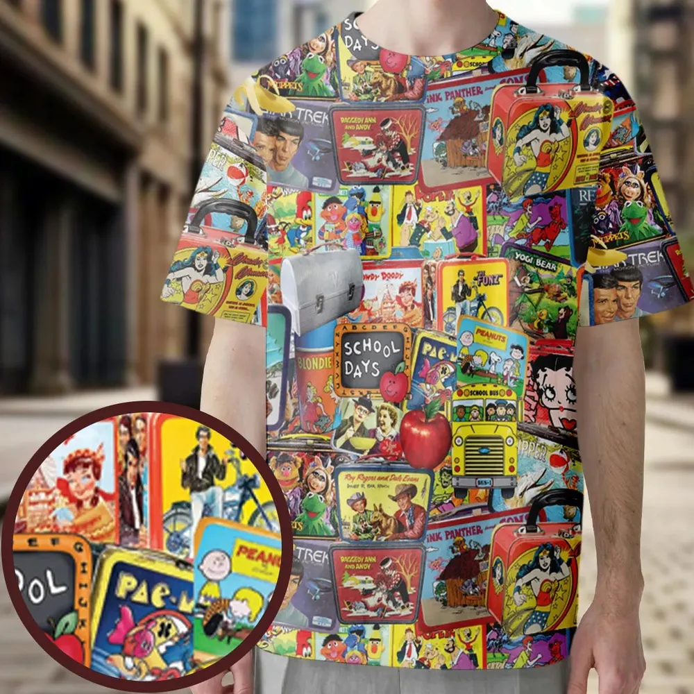 Retro Land TV Shows All-Over Print Unisex T-Shirt - 3