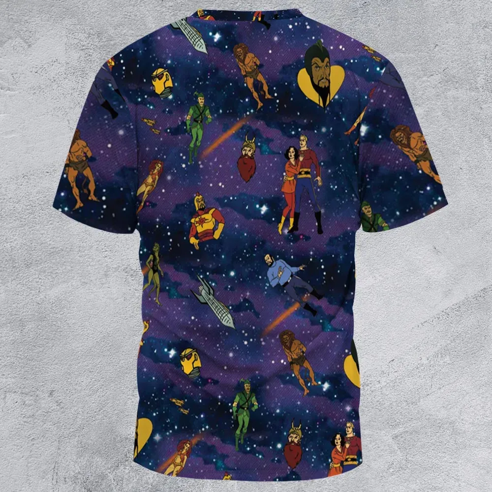 Flash Gordon Cartoon Characters All-Over Print Unisex T-Shirt - 2