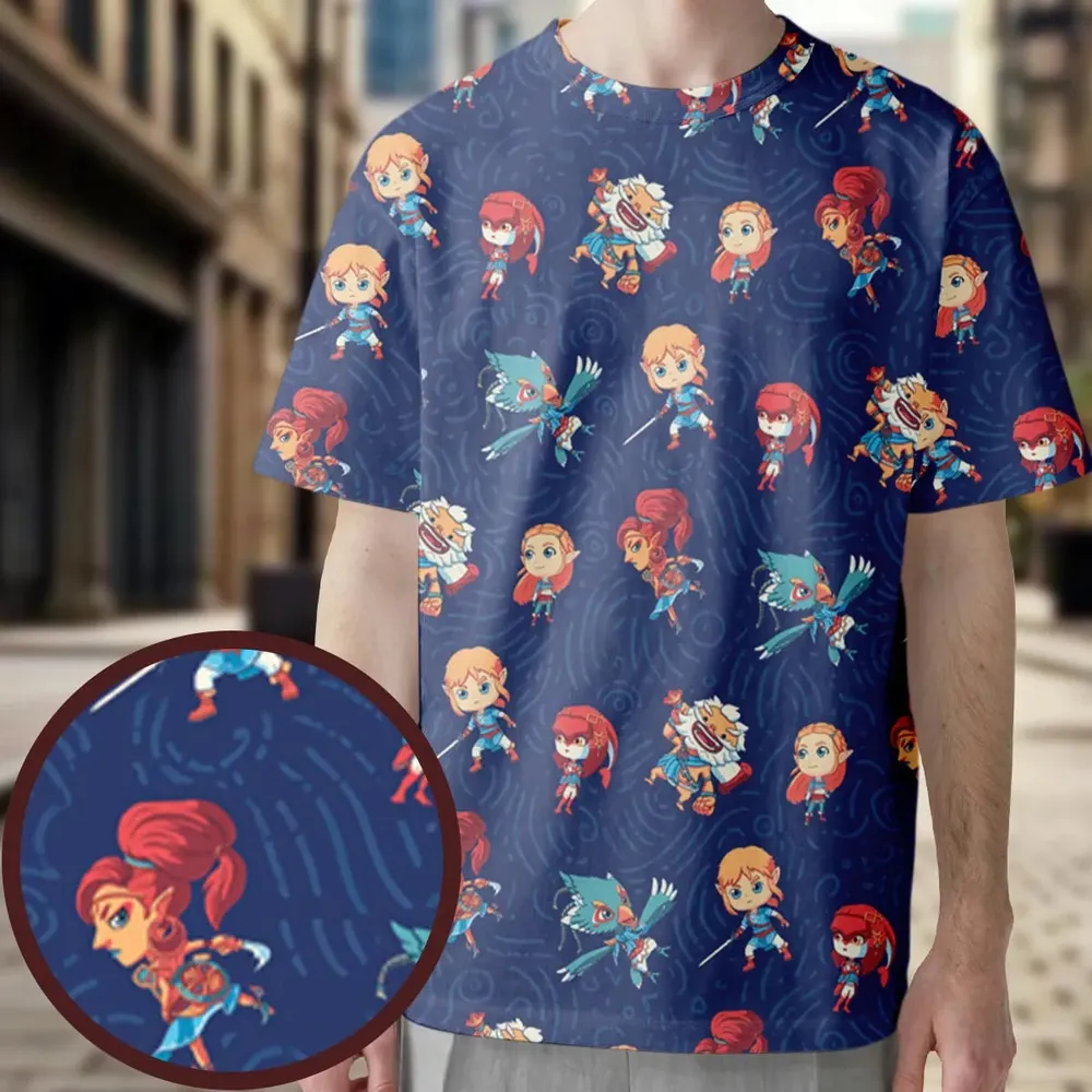 Legend The Legend of Zelda All-Over Print Unisex T-Shirt - 3
