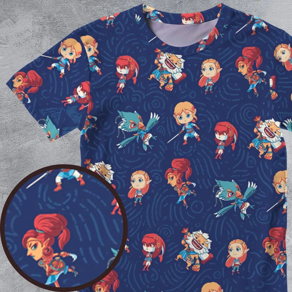 Legend The Legend of Zelda All-Over Print Unisex T-Shirt - 4