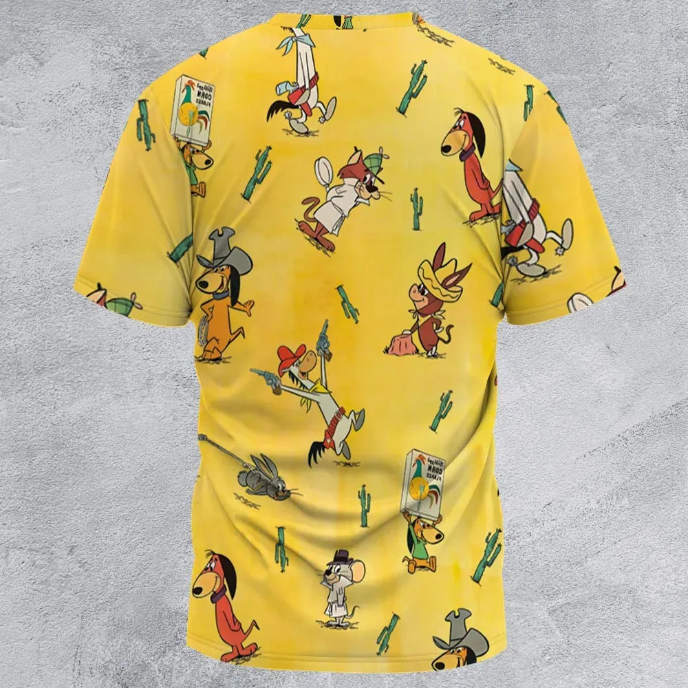 The Quick Draw McGraw Show Characters All-Over Print Unisex T-Shirt - 2