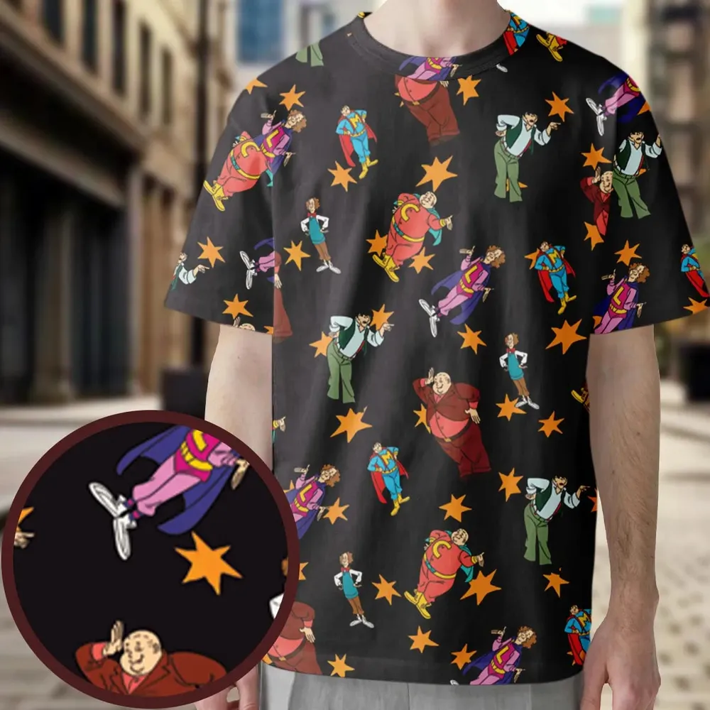 The Three Stooges Action All-Over Print Unisex T-Shirt - 3