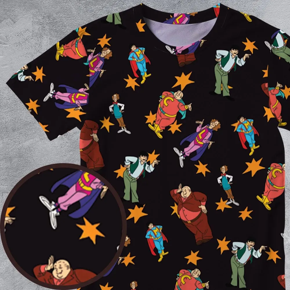 The Three Stooges Action All-Over Print Unisex T-Shirt - 4