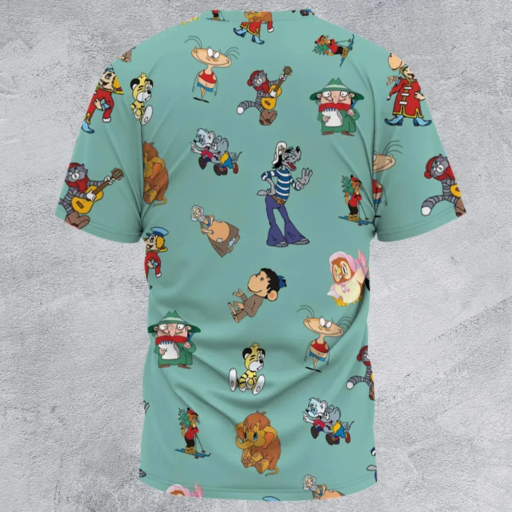 Russian Cartoon Characters All-Over Print Unisex T-Shirt - 2