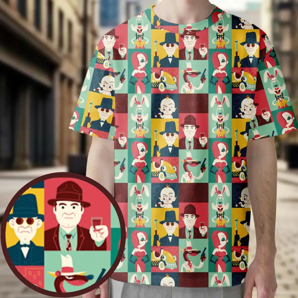 Toontown Threads Who Framed Roger Rabbit All-Over Print Unisex T-Shirt - 3