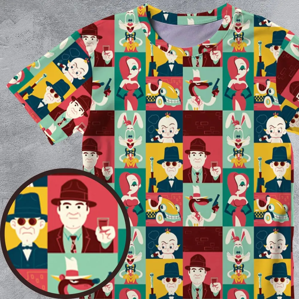 Toontown Threads Who Framed Roger Rabbit All-Over Print Unisex T-Shirt - 4