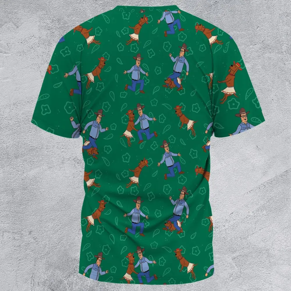 Hank Hill and Ladybird Dancing All-Over Print Unisex T-Shirt - 2