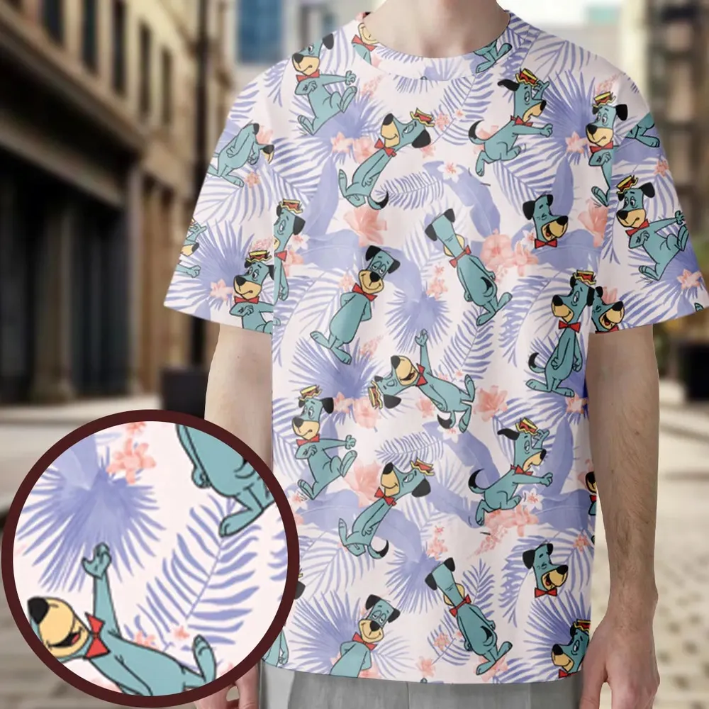 Huckleberry Hound Pattern All-Over Print Unisex T-Shirt - 3