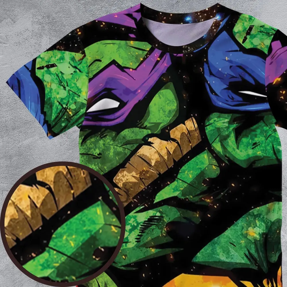 Four Ninja Turtles TMNT All-Over Print Unisex T-Shirt - 4