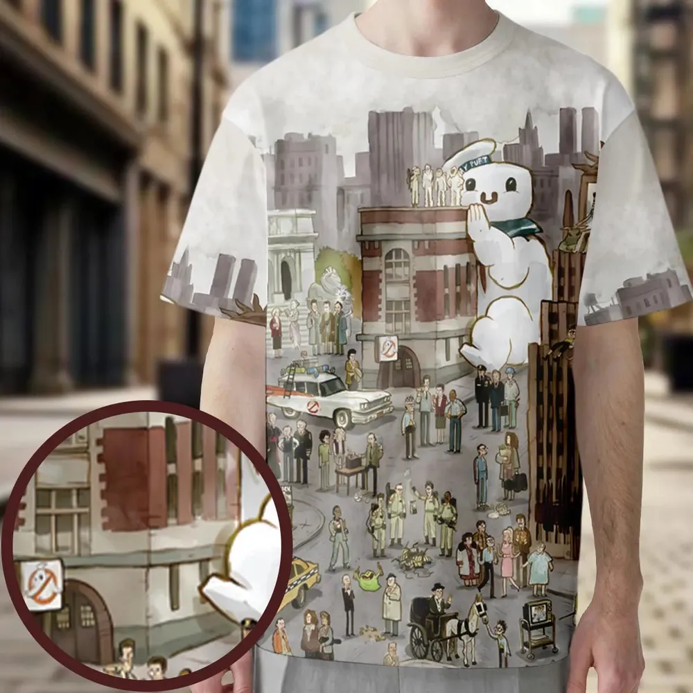 Ghostbusterland Ghostbusters All-Over Print Unisex T-Shirt - 3