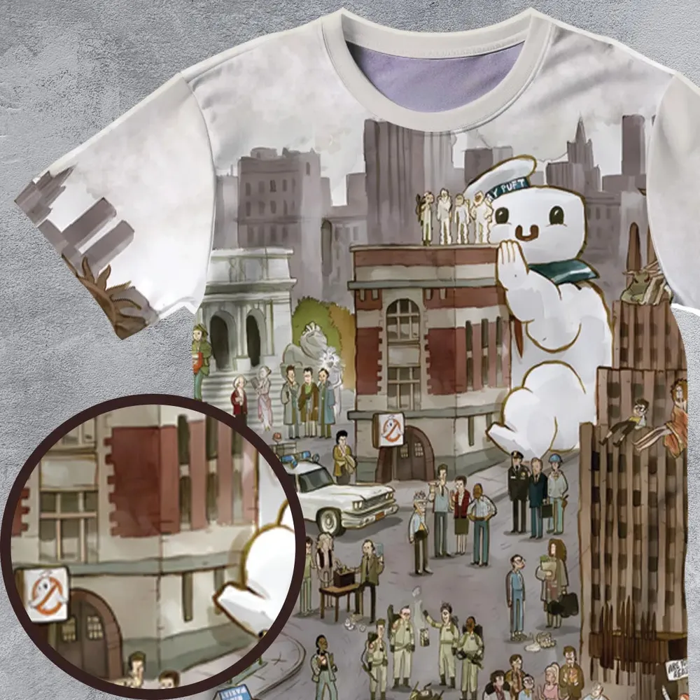 Ghostbusterland Ghostbusters All-Over Print Unisex T-Shirt - 4