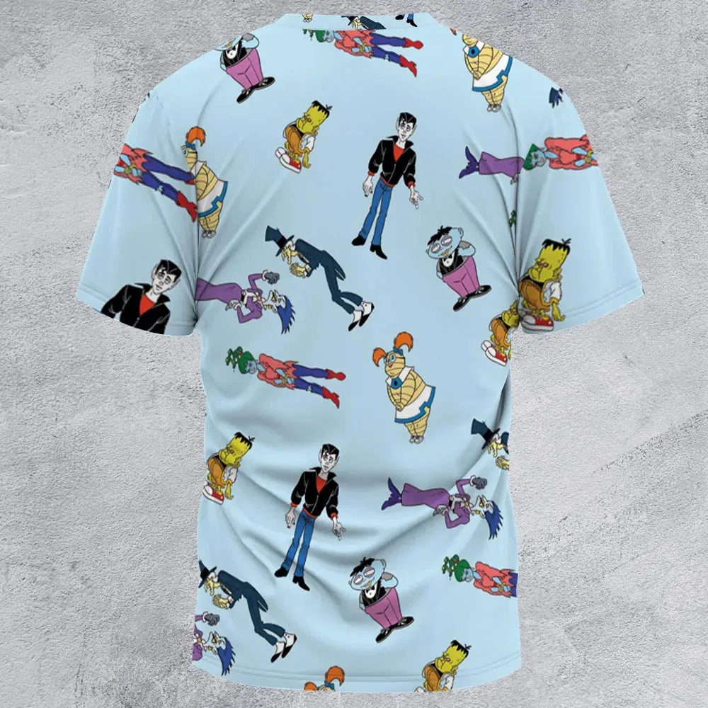 Animated Undead Gravedale High All-Over Print Unisex T-Shirt - 2
