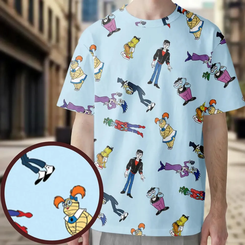 Animated Undead Gravedale High All-Over Print Unisex T-Shirt - 3