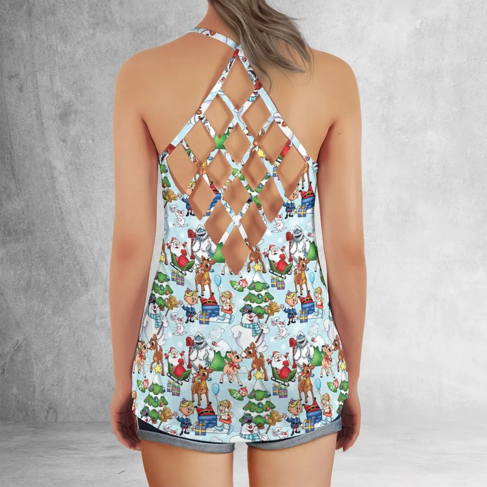 Criss Cross Tank Top - 1Z7PL9DU -  - 3
