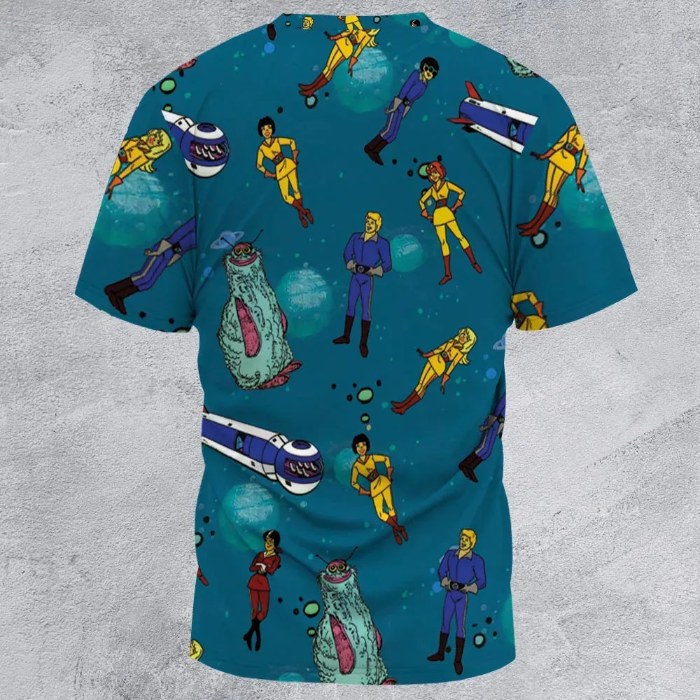 Josie And The Pussy Cats in Outer Space All-Over Print Unisex T-Shirt - 2