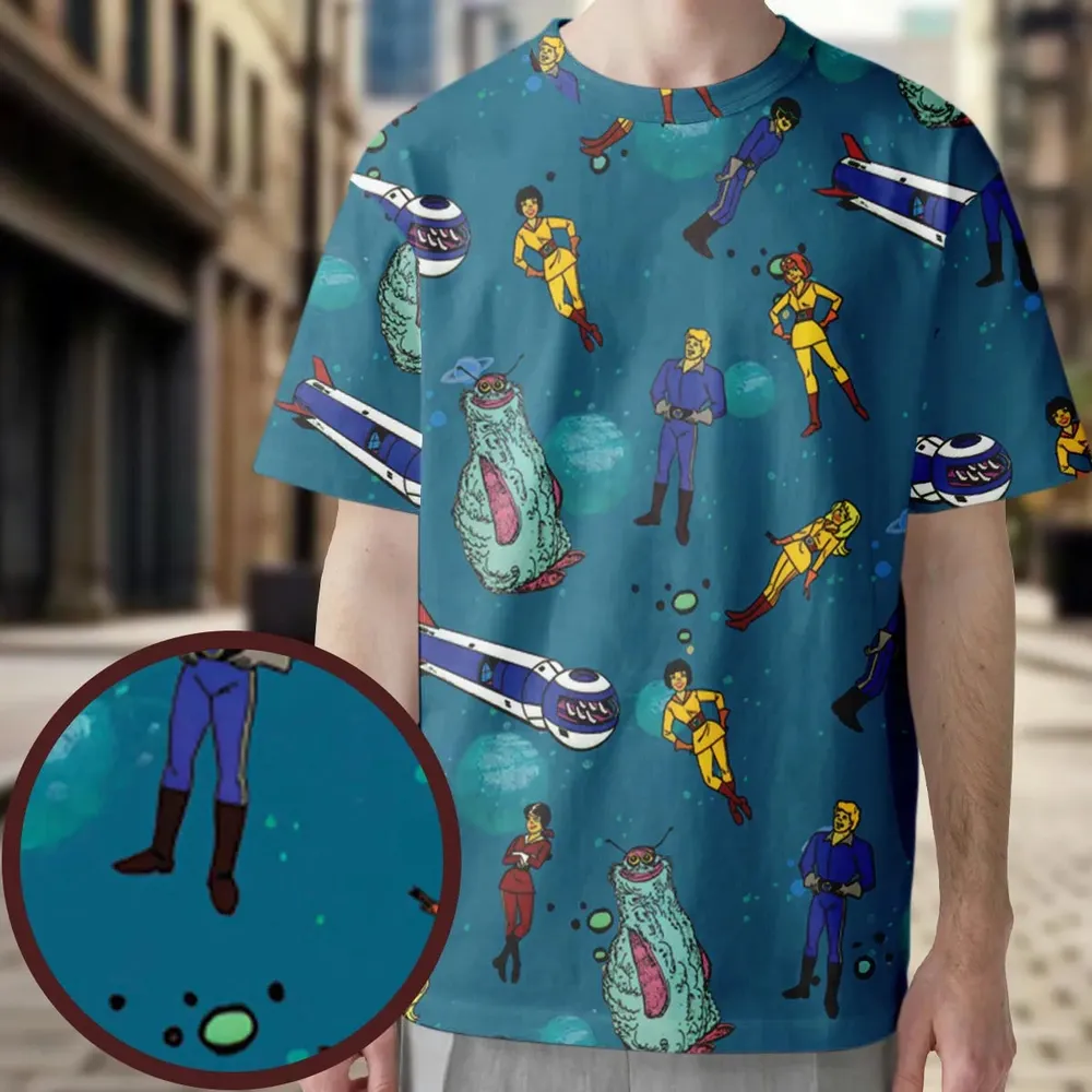 Josie And The Pussy Cats in Outer Space All-Over Print Unisex T-Shirt - 3