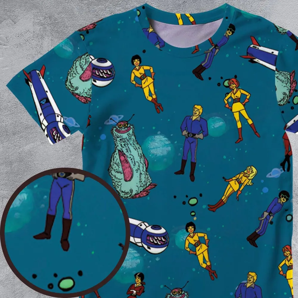 Josie And The Pussy Cats in Outer Space All-Over Print Unisex T-Shirt - 4