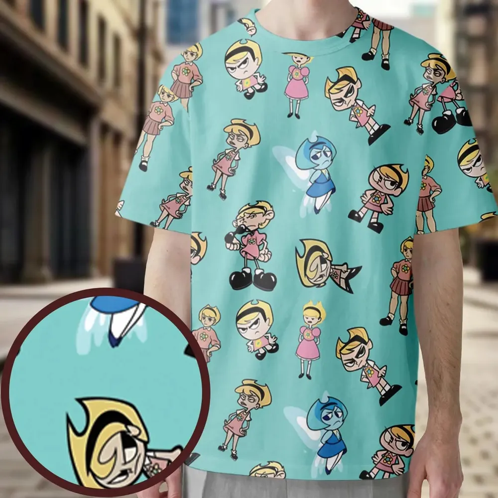 The Grim Adventures of Billy and Mandy All-Over Print Unisex T-Shirt - 3