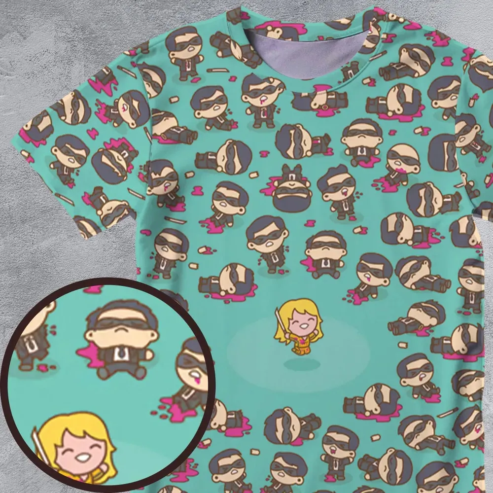 Kill Bill Drip All-Over Print Unisex T-Shirt - 4