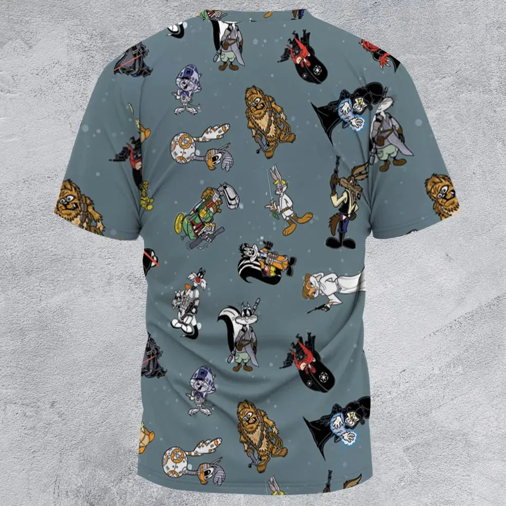 Looney Wars All-Over Print Unisex T-Shirt - 2
