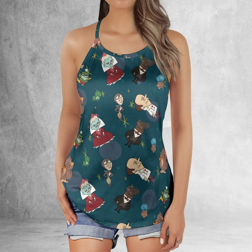 Criss Cross Tank Top - BEGLTQCL -  - 2