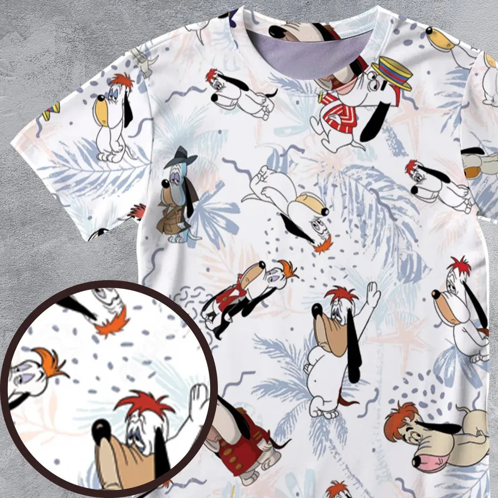 Droopy Dog All-Over Print Unisex T-Shirt - 4