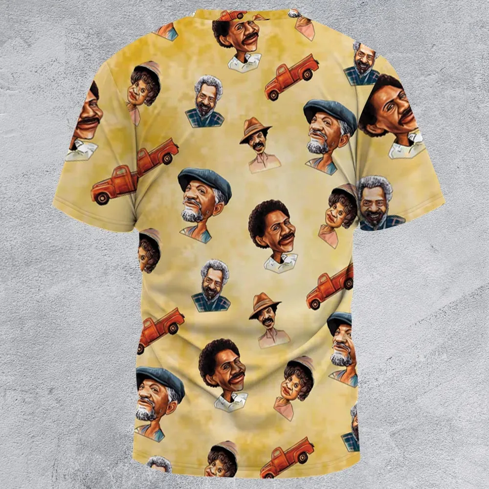 Sanford and Son Characters All-Over Print Unisex T-Shirt - 2