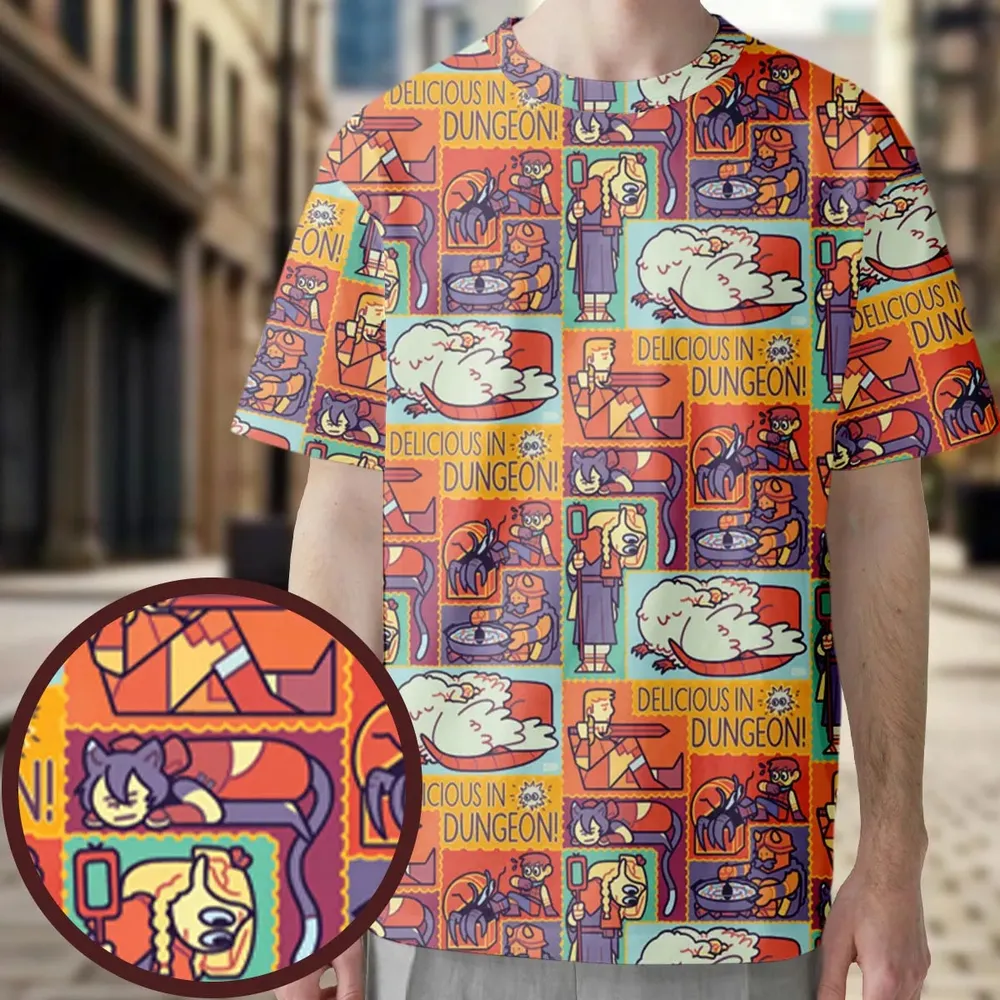 Delicious In Dungeon All-Over Print Unisex T-Shirt - 3