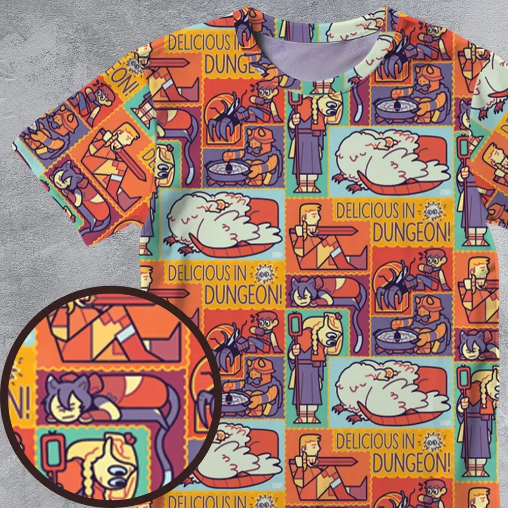Delicious In Dungeon All-Over Print Unisex T-Shirt - 4