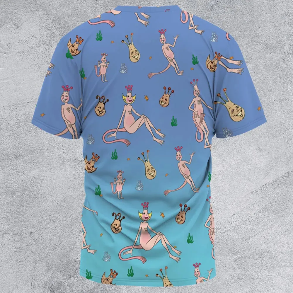 Who You Callin' One-eyed Shrimp Sea-Monkeys All-Over Print Unisex T-Shirt - 2