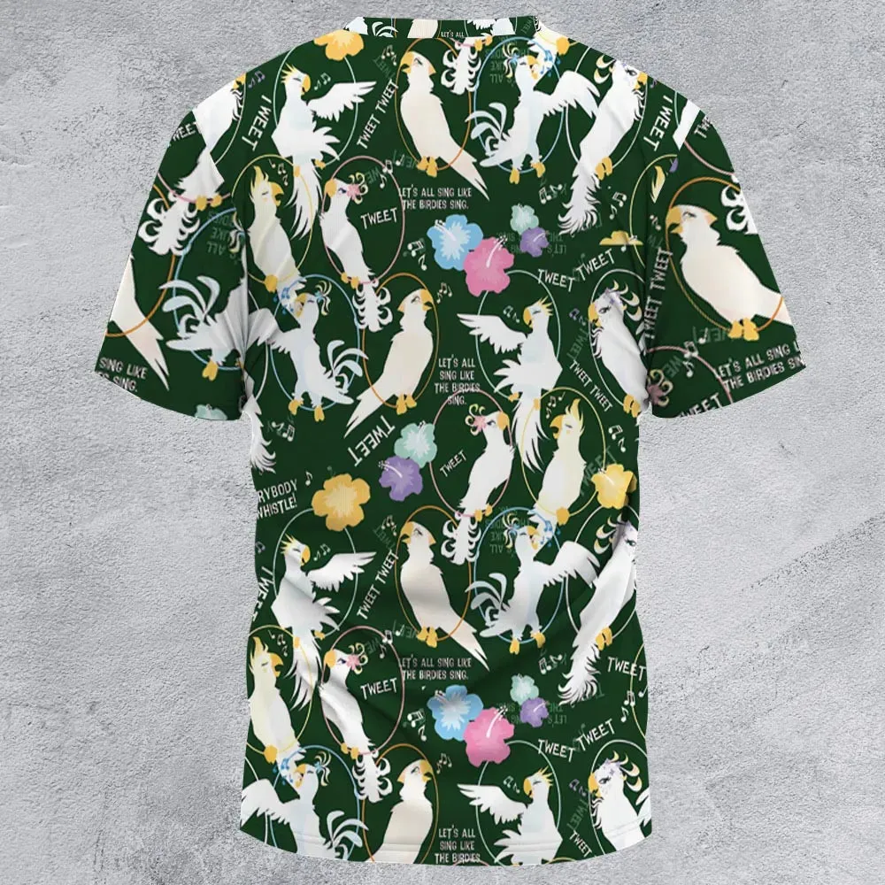 Tiki Room Showgirls All-Over Print Unisex T-Shirt - 2