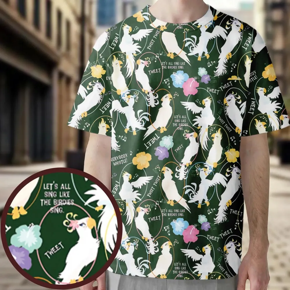 Tiki Room Showgirls All-Over Print Unisex T-Shirt - 3