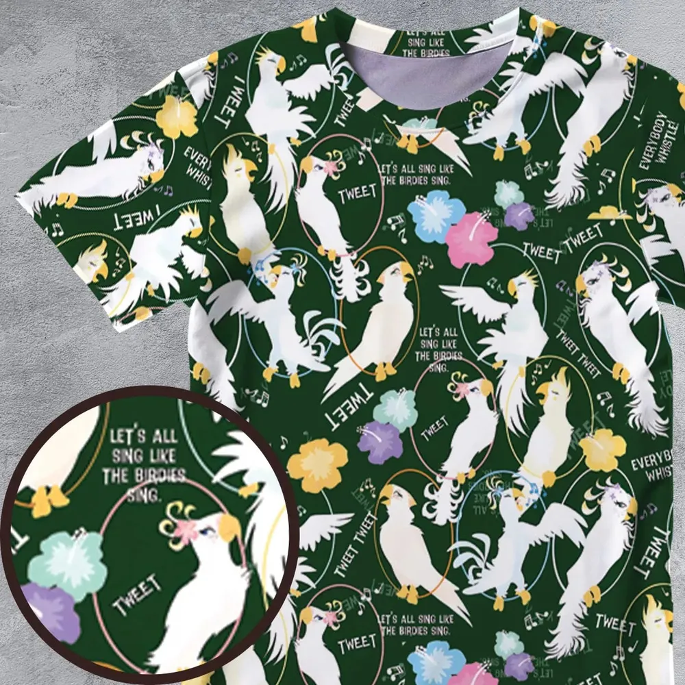 Tiki Room Showgirls All-Over Print Unisex T-Shirt - 4