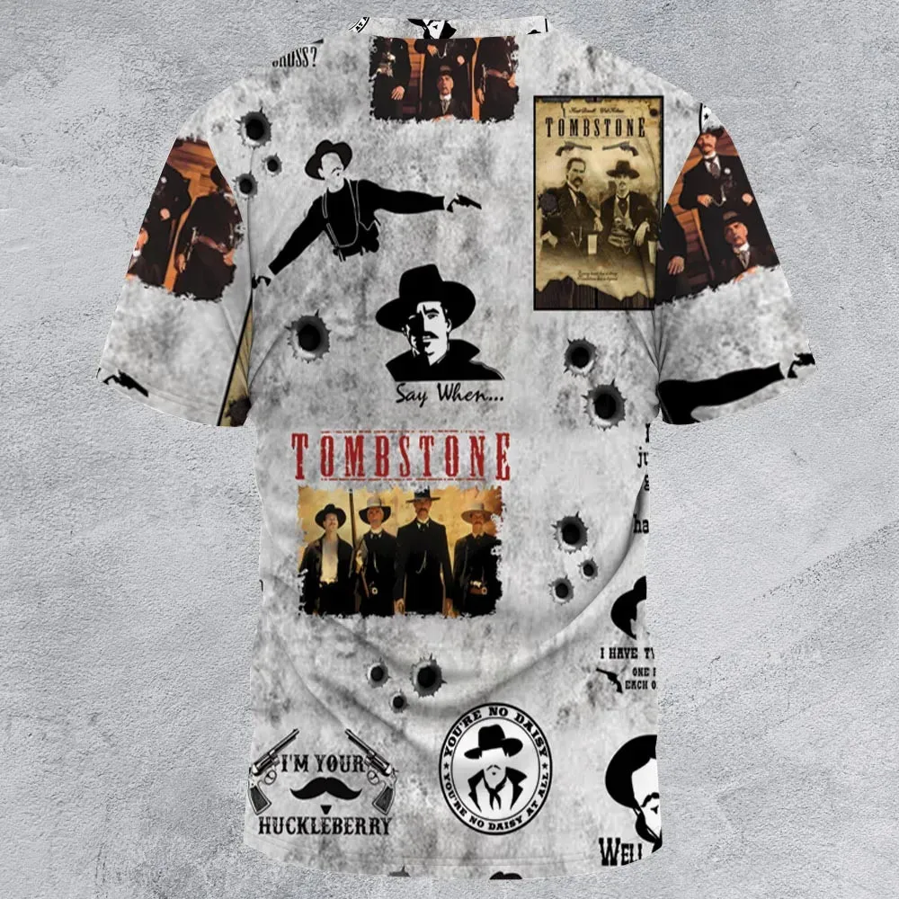 Classic Western Tombstone All-Over Print Unisex T-Shirt - 2