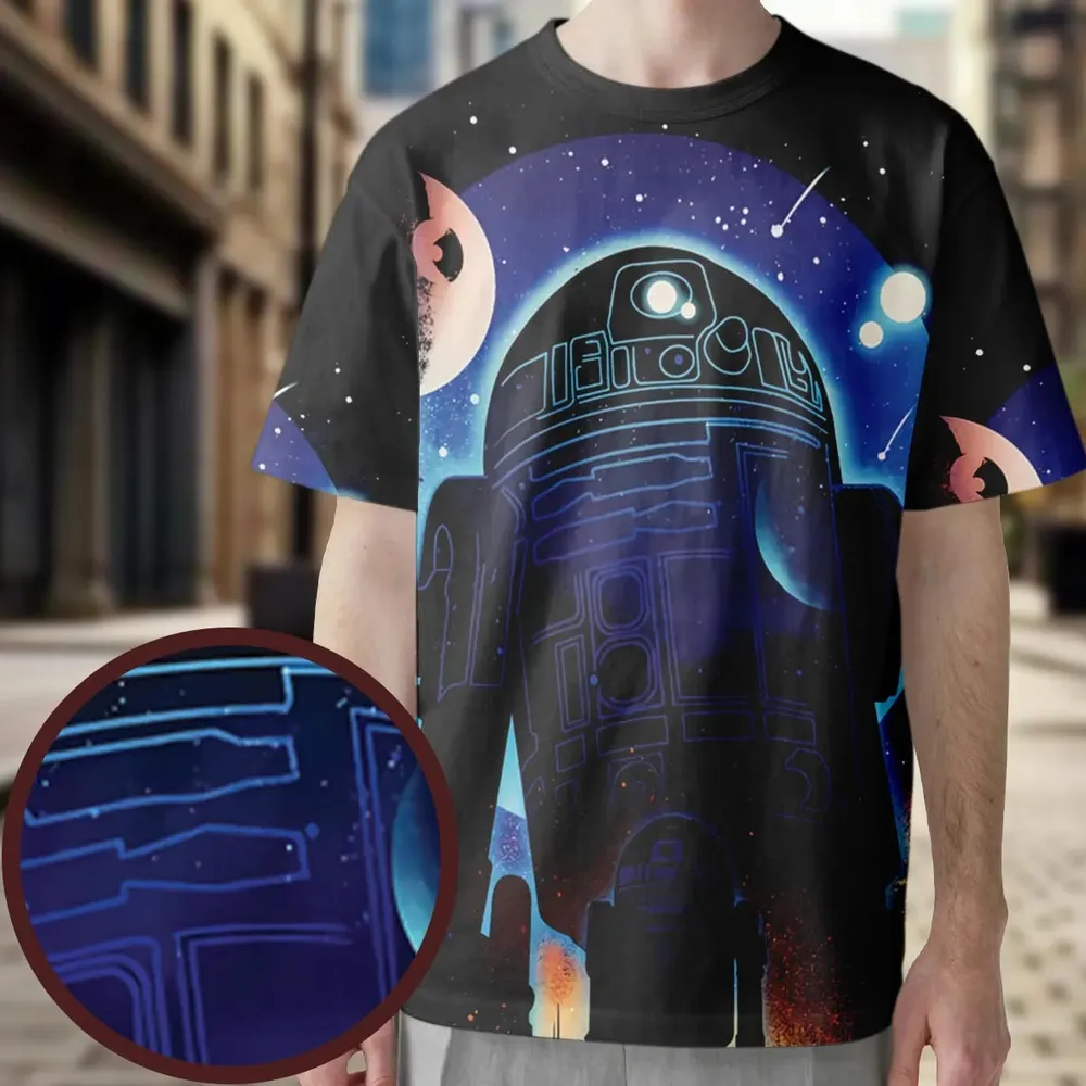 Droid Night Star Wars All-Over Print Unisex T-Shirt - 3