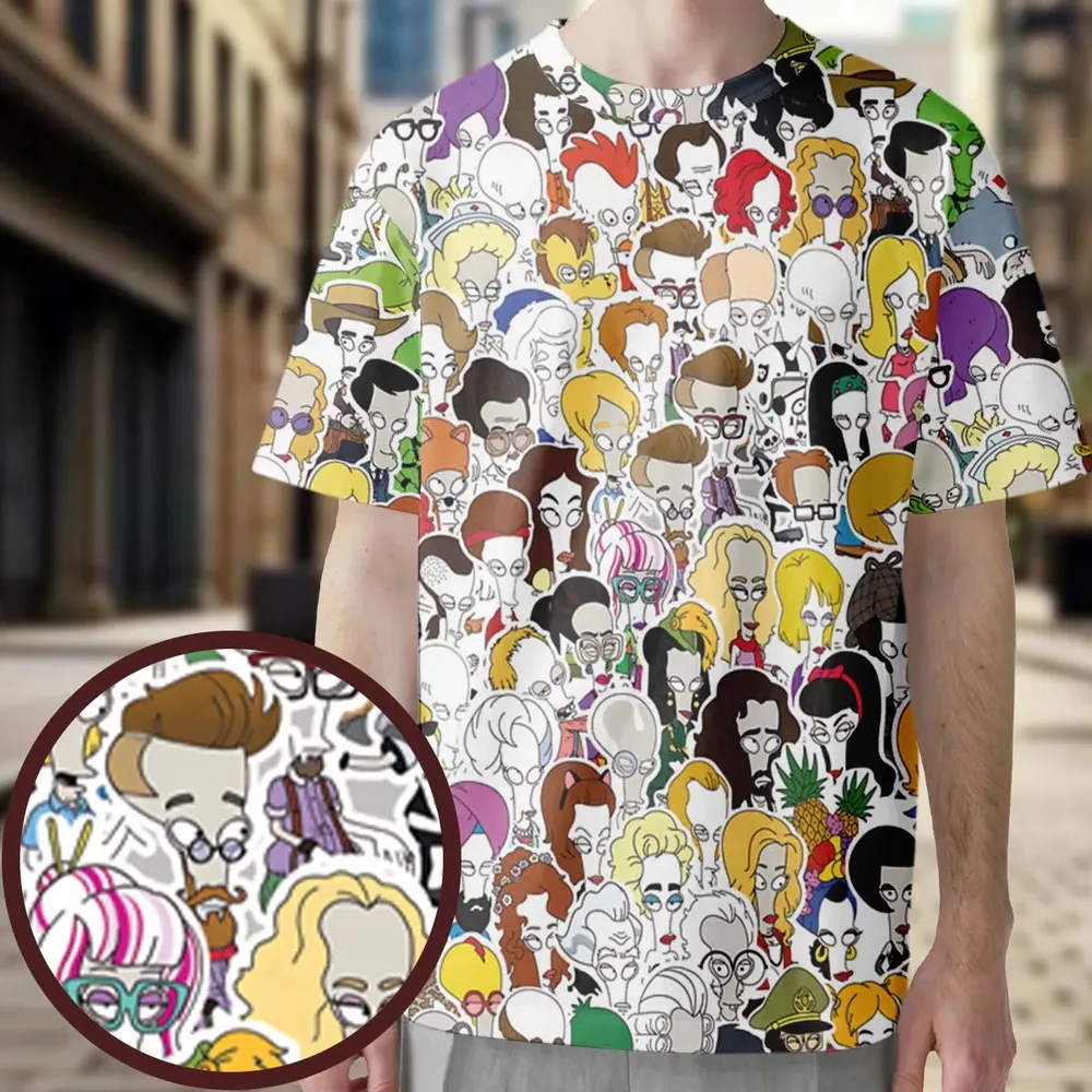 Roger the Alien American Dad All-Over Print Unisex T-Shirt - 3