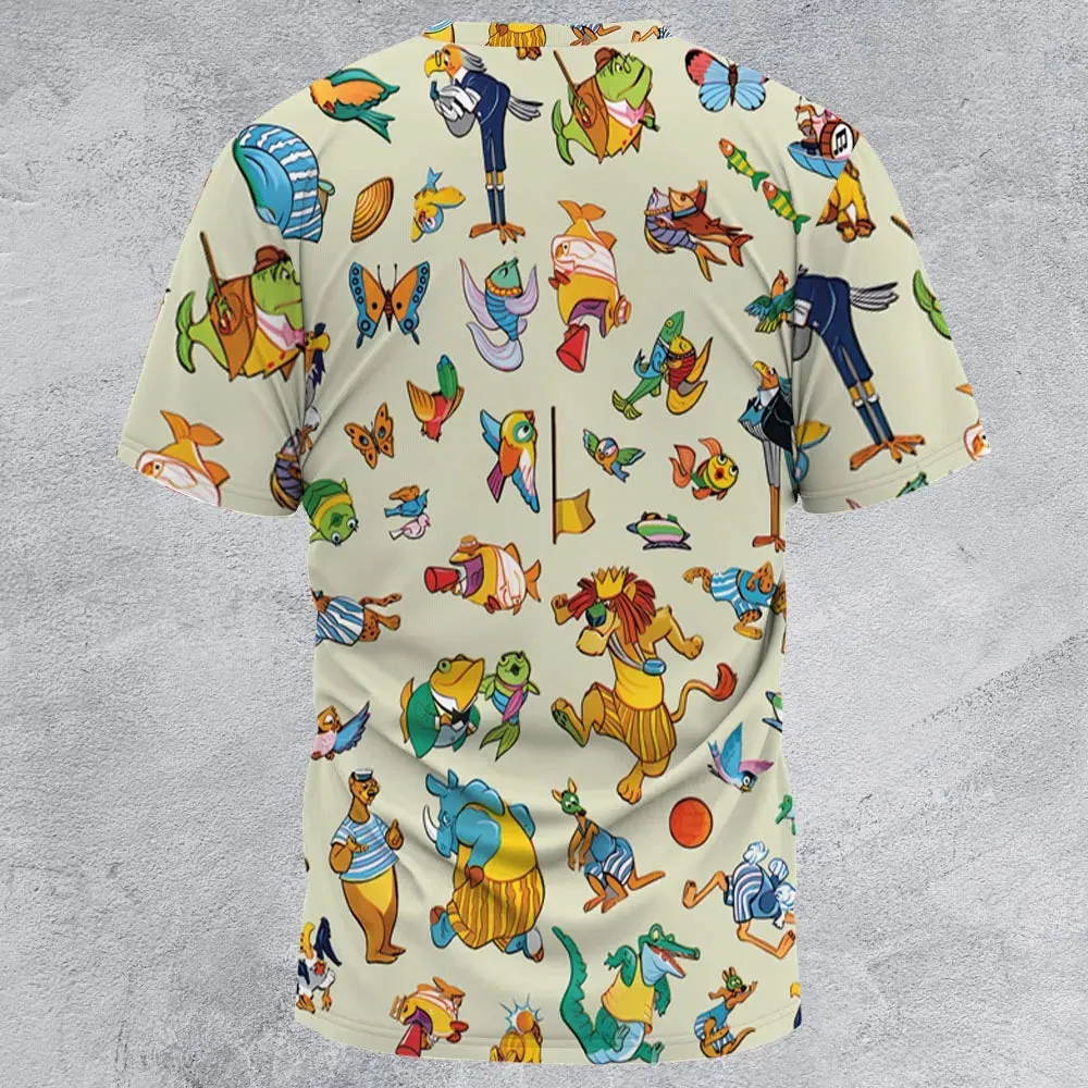 Bedknobs and broomsticks True Blue Team and the Dirty Yellow Team All-Over Print Unisex T-Shirt - 2